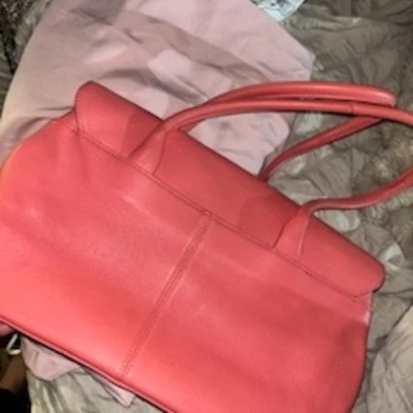 Radley London Coral Pink Leather Handbag - Picture 2 of 10